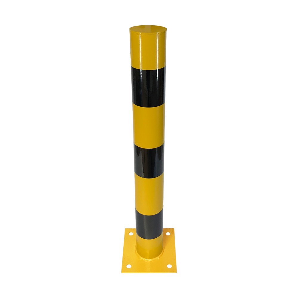 Ø60 mm Boru Sabit Direk, Sarı Siyah Metal Duba 75 cm