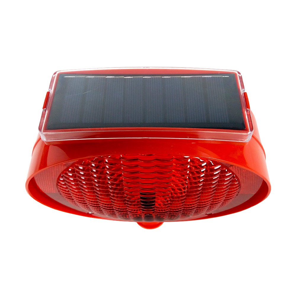 Solar Yuvarlak Flaşörlü Kırmızı Klasik Kedi Gözlü Ağırlıklı Koni Seti Trafik Dubası