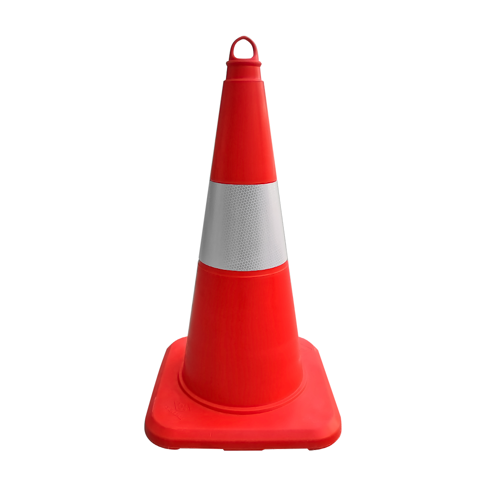TPE Traffic Cone With Single Reflective Collar- 50 cm