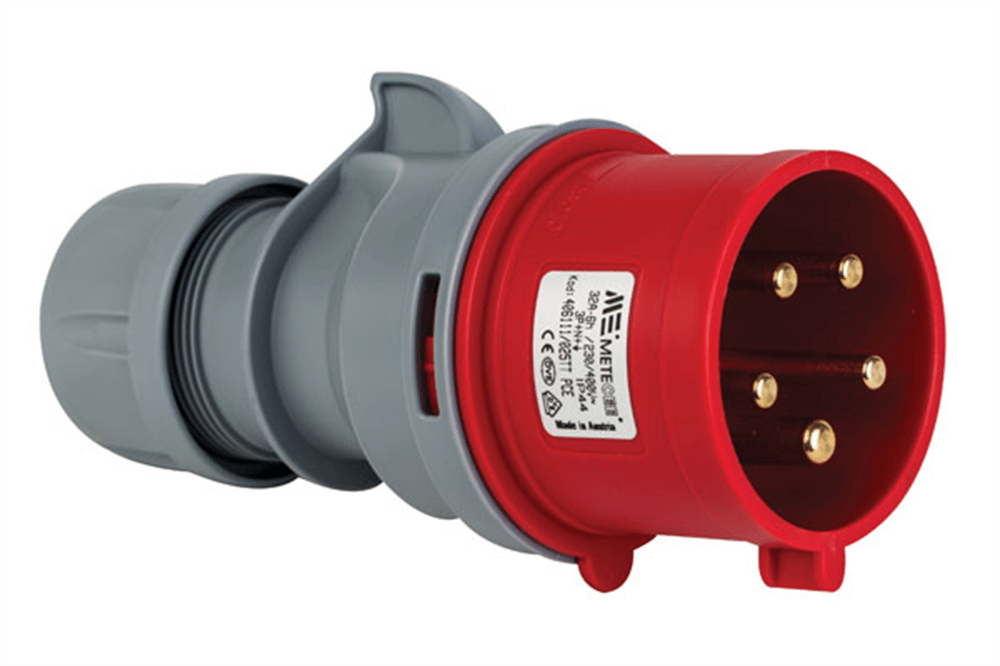 Mete 5X32A. IP44 Düz Fiş 3P+N+E