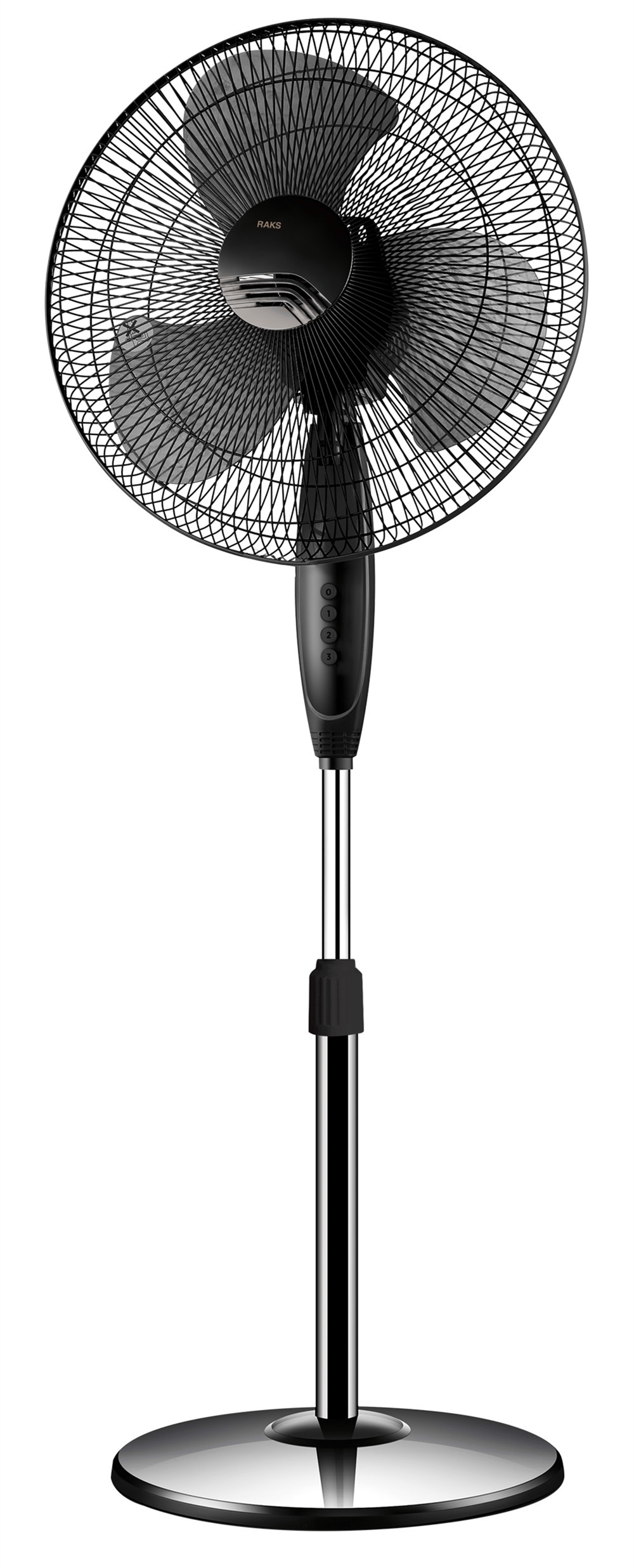 Raks SF 16 Max Ayaklı Vantilatör Siyah 40 Cm 3 Kanat Pervaneli