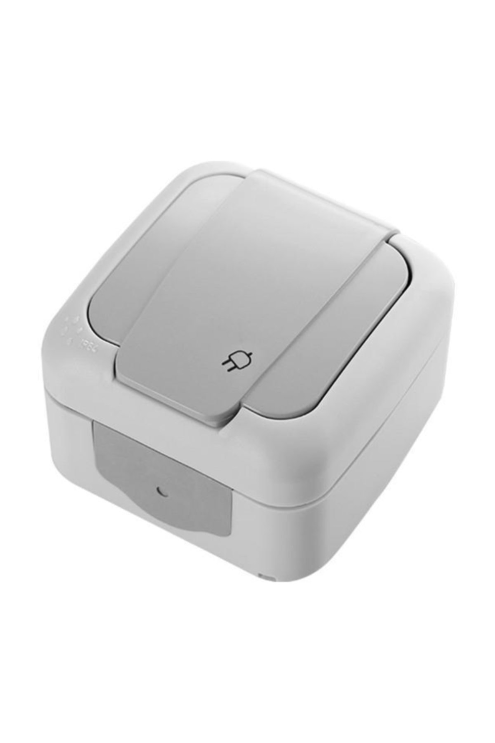 Viko Palmiye Nemliyer Sıva Üstü Gri Topraklı Priz