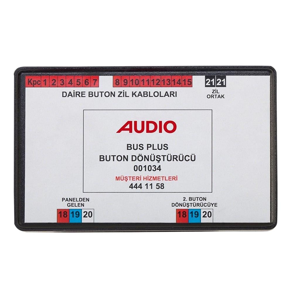 Audio 001034 Dijital Panel Buton Dönüştürme Modülü 15+1 Daire İçin