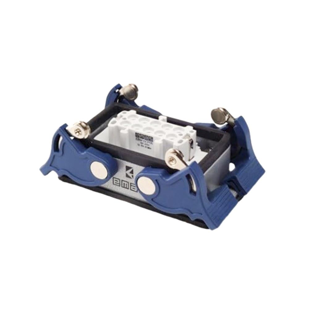 Emas EBM10PM44 Metal 10 Kontak Makine Tipi Priz 16A Alttan Girişli 4 Mandallı