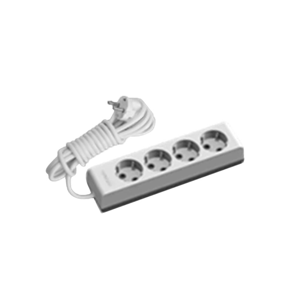 Günsan Visage Dörtlü Grup Priz Topraklı Kablolu Çocuk Korumalı 5 Mt