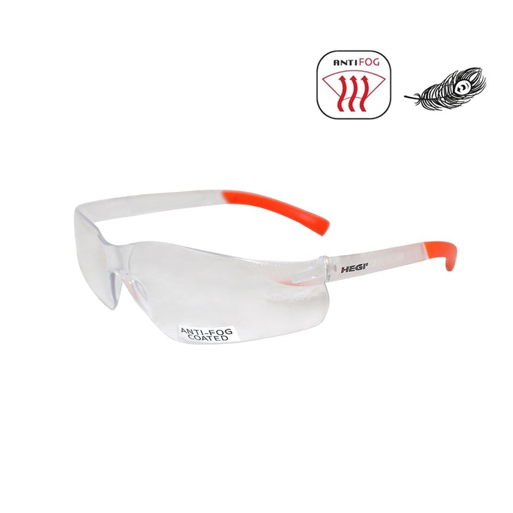 HEGI 91532-1 SEFFAF - TURUNCU (CLEAR - AF) KORUYUCU GÖZLÜK 