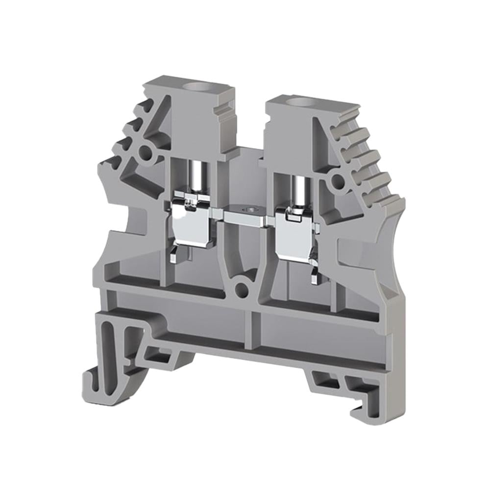 Klemsan 304126 AVK 2,5 Beyaz 2,5 mm², Vida bağlantılı, Tek katlı geçiş klemensi, Yalıtım Malzemesi PA, Beyaz