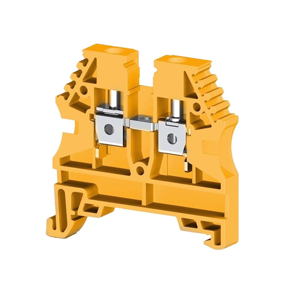 Klemsan 304133 AVK 4 Sarı 4 mm², Vida bağlantılı, Tek katlı geçiş klemensi, Yalıtım malzemesi PA, Sarı