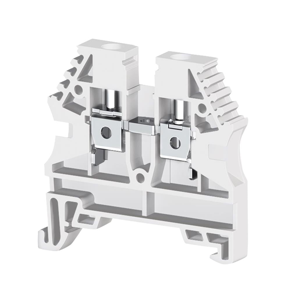 Klemsan 304136 AVK 4 Beyaz 4 mm², Vida bağlantılı, Tek katlı geçiş klemensi, Yalıtım malzemesi PA, Beyaz