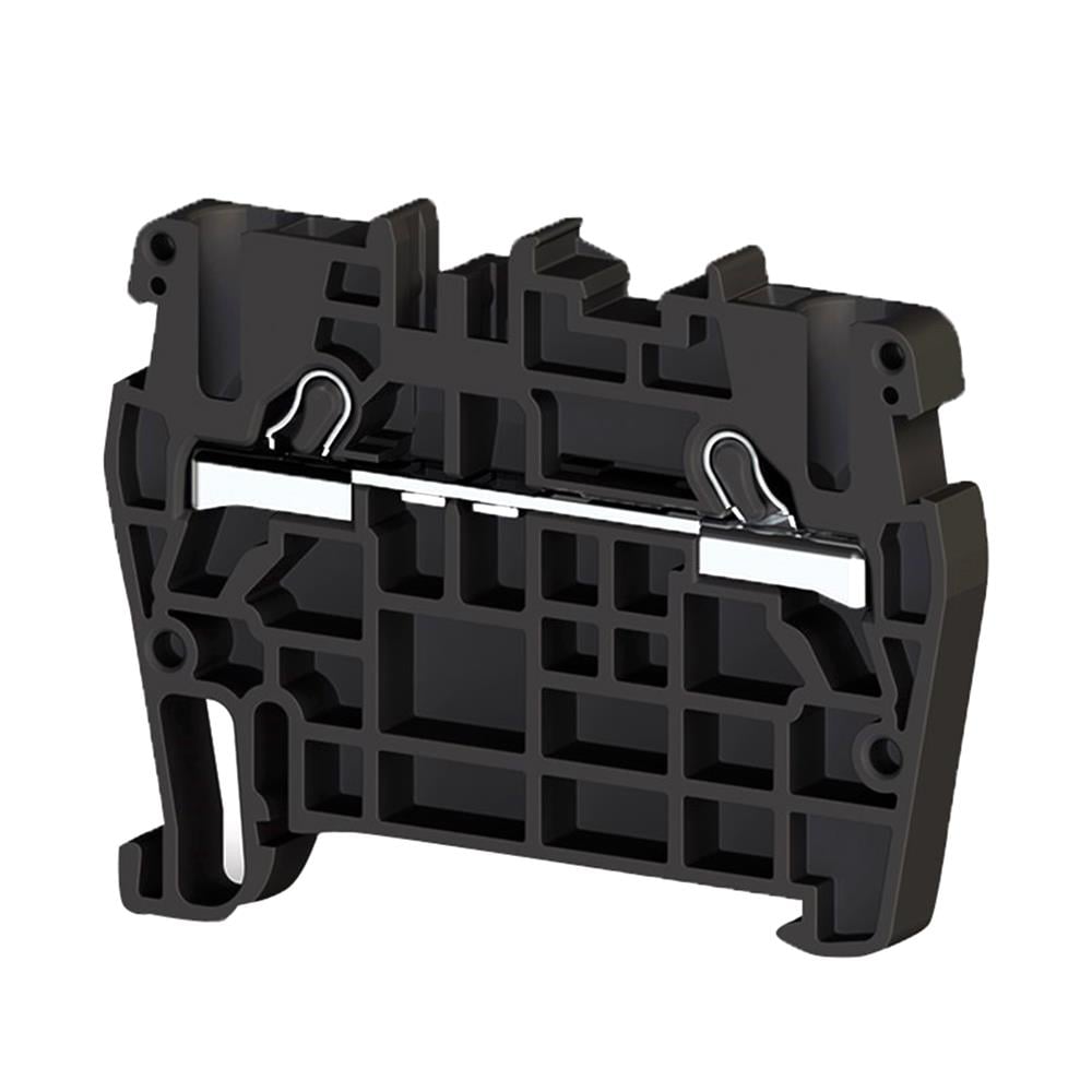 Klemsan 307105 PYK 2,5 Siyah 2,5mm², Pratik Yay bağlantılı, 1 giriş 1 çıkış geçiş klemensi, Yalıtım malzemesi PA, Siyah