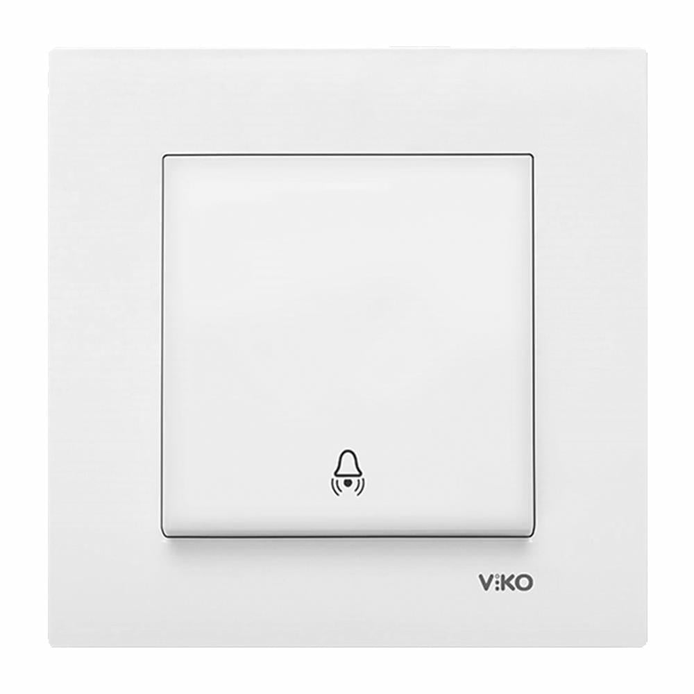 Viko Karre/Meridian Beyaz Zil Anahtarı (Çerçeve Hariç)