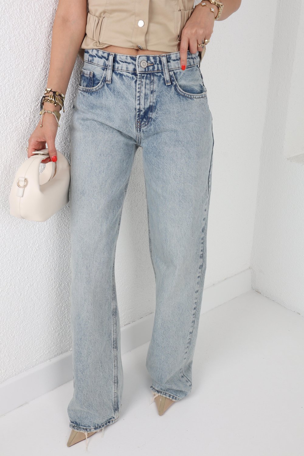 Açık Mavi Staight Fit Jean(1776-1)