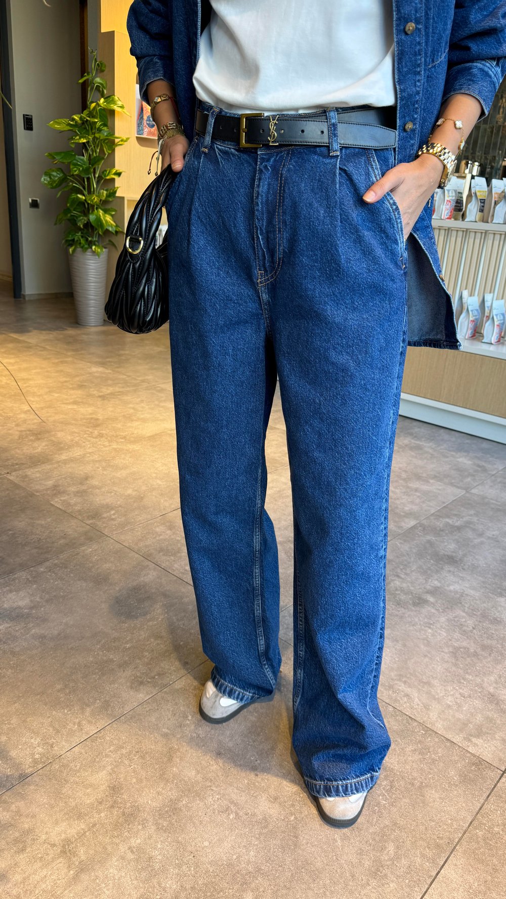 Beli Pileli Bol Paça Jean