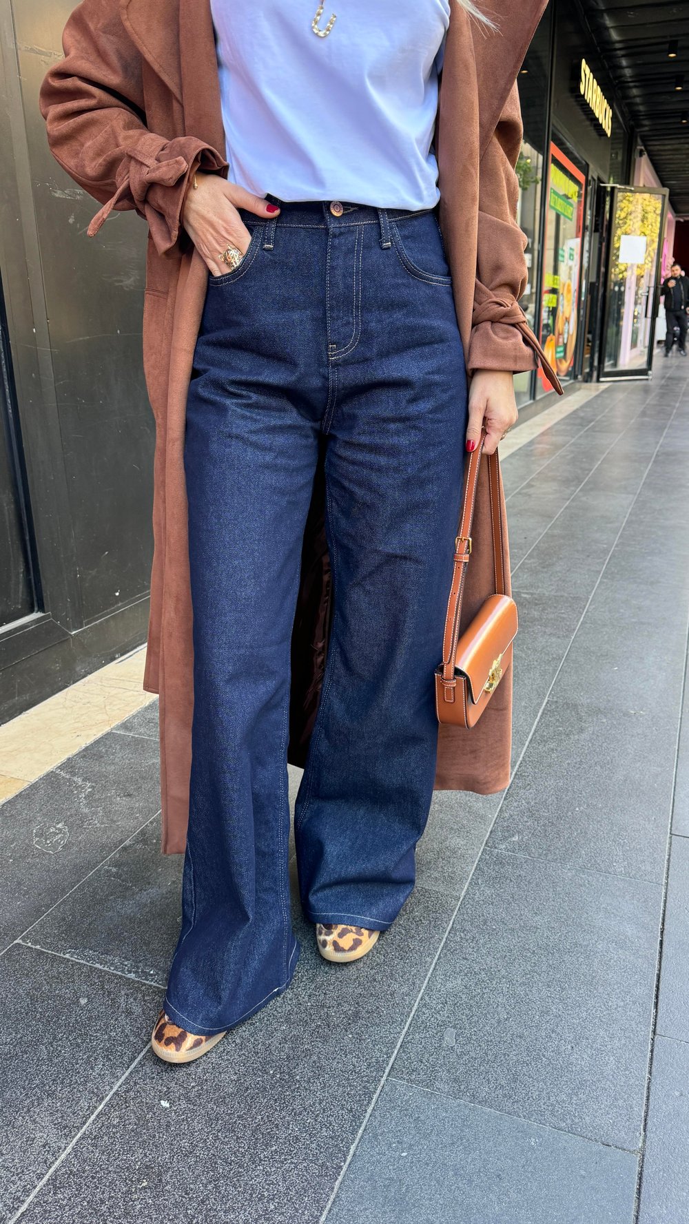 Lacivert Wide Leg Jean(1975)
