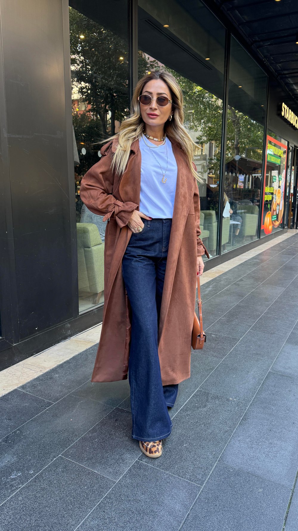Lacivert Wide Leg Jean(1975)
