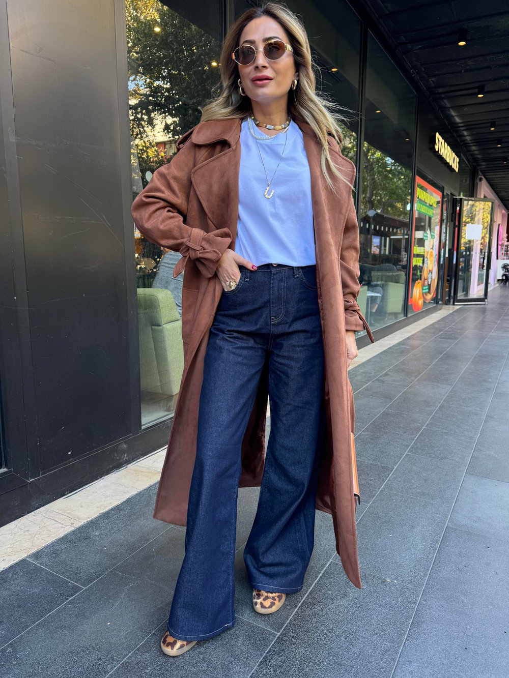 Lacivert Wide Leg Jean(1975)