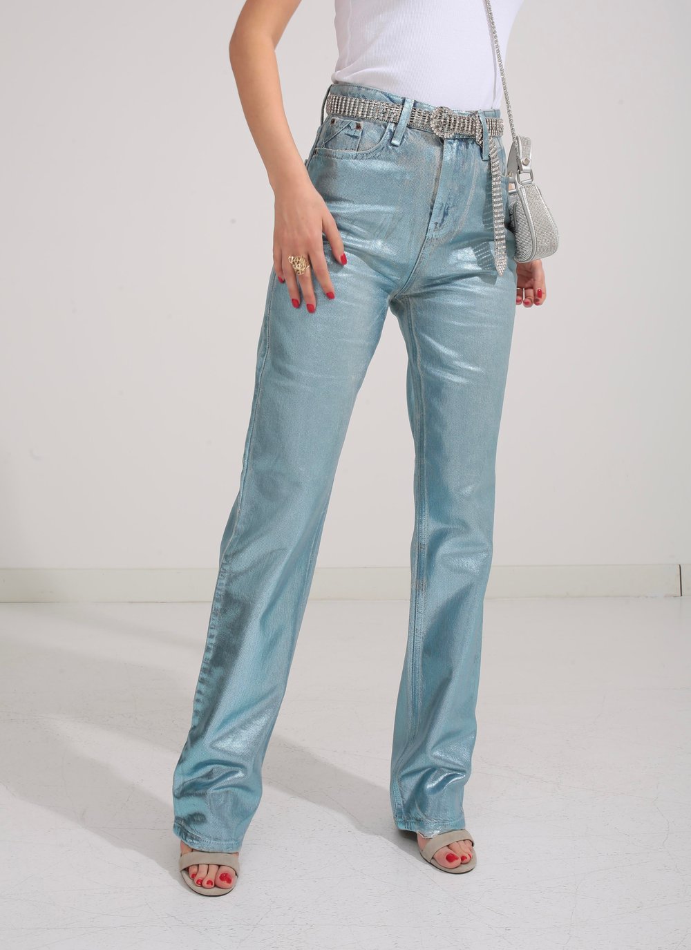 Mavi Metalik Jean