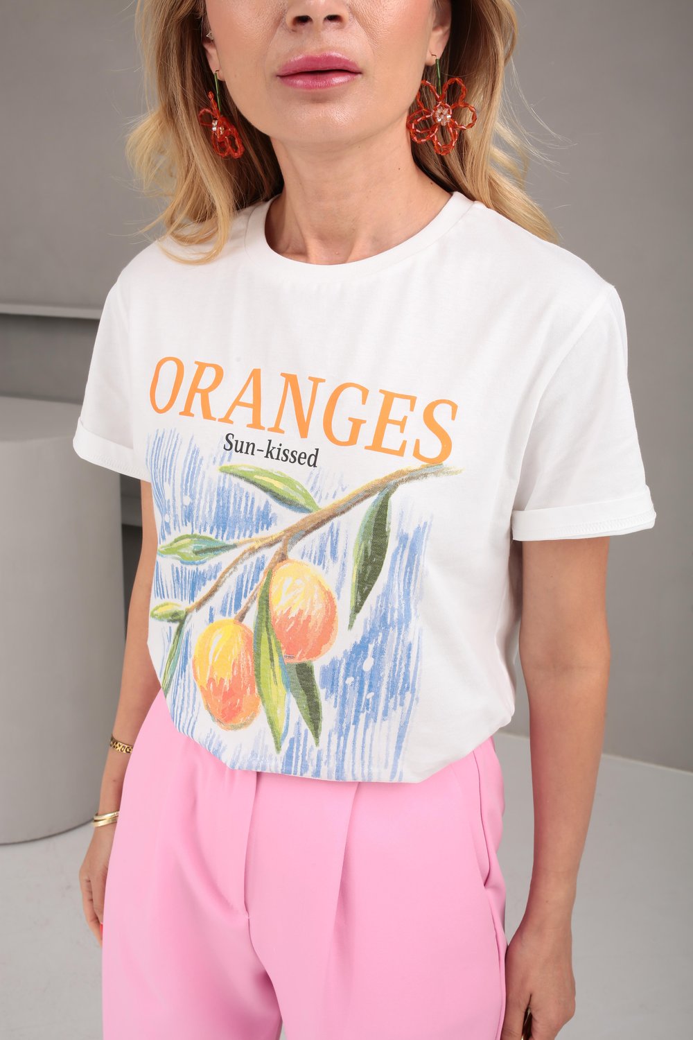 Meyve Baskılı  Basic Tshirt
