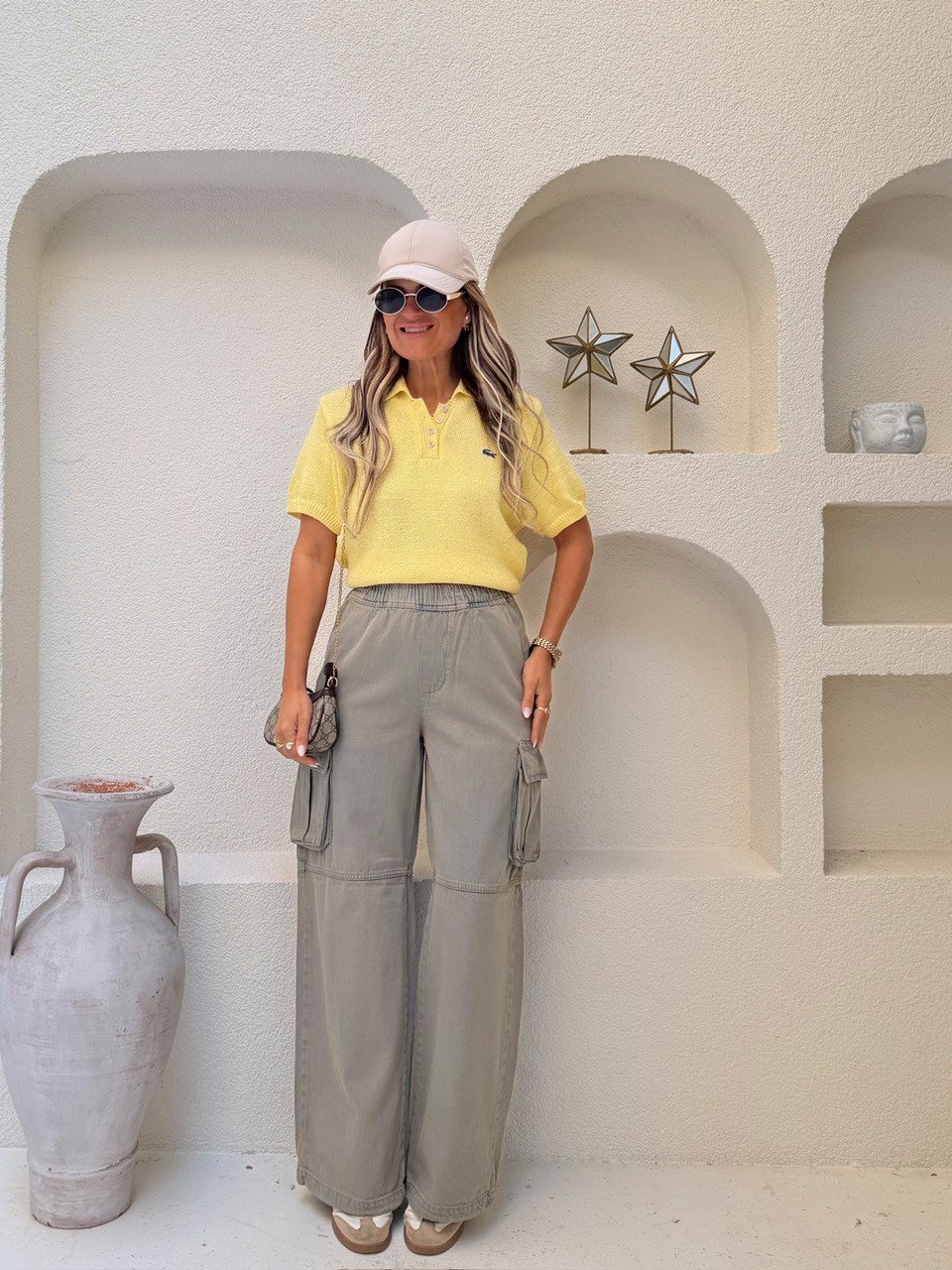 Nişantaşı Butik BELİ LASTİKLİ ESKİTME YIKAMALI JOGGER KARGO PANTOLON