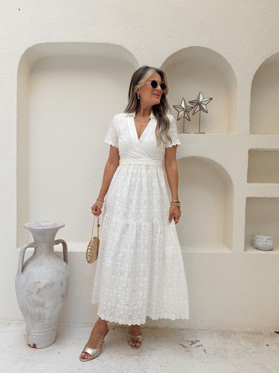 Nişantaşı Butik YARIM KOL PAMUK ASTARLI FİSTO ELBİSE