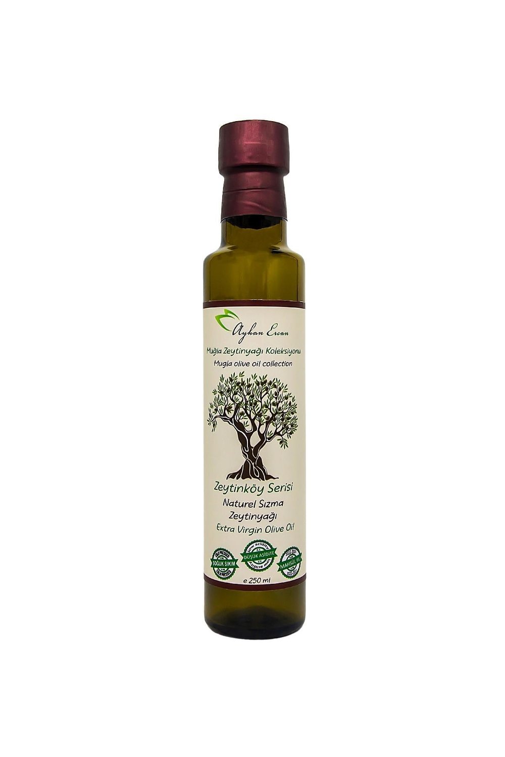Ayhan Ercan Muğla Zeytinköy Serisi Soğuk Sıkım Zeytinyağı 250 ml