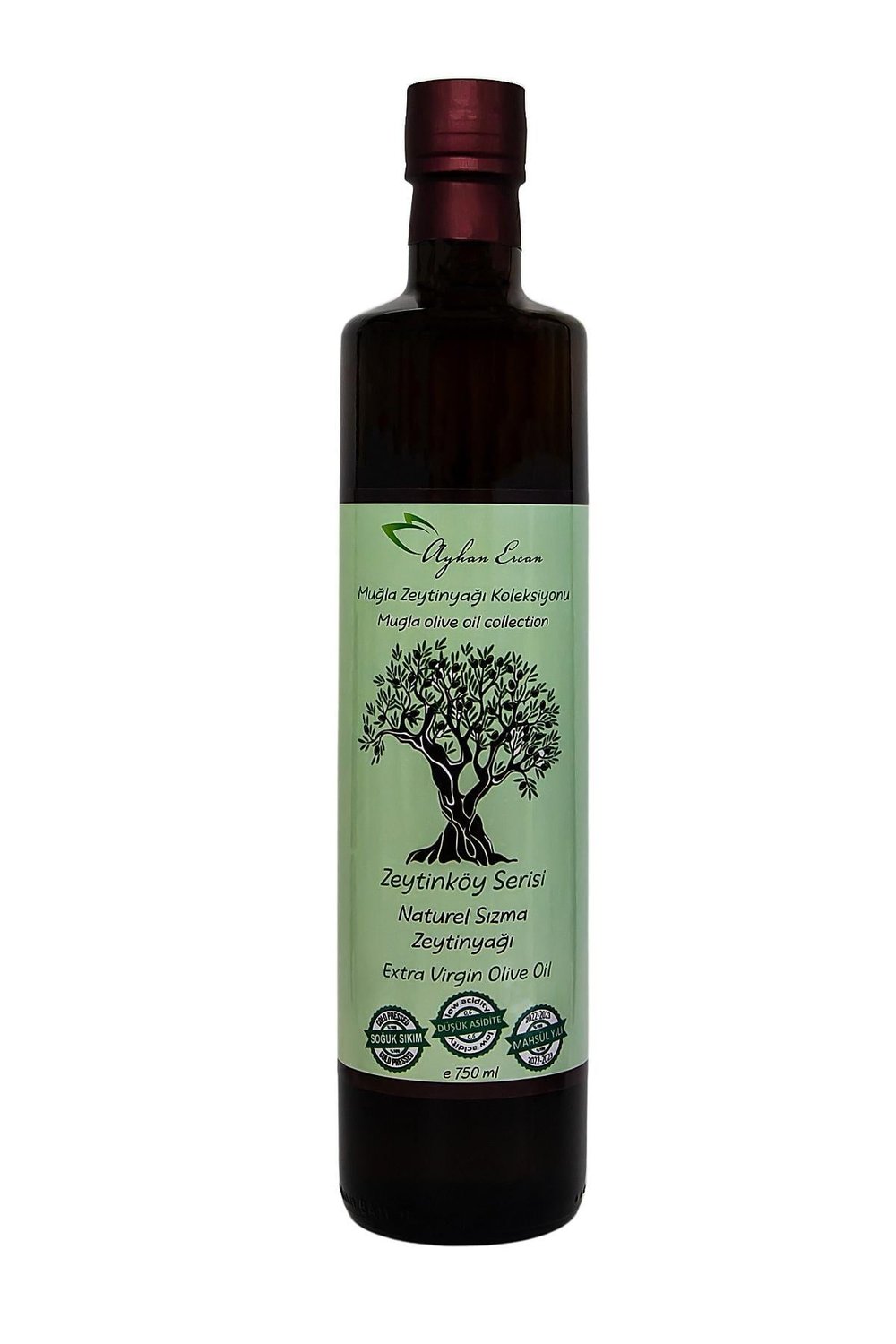 Ayhan Ercan Muğla Zeytinköy Serisi Soğuk Sıkım Zeytinyağı 750 ml