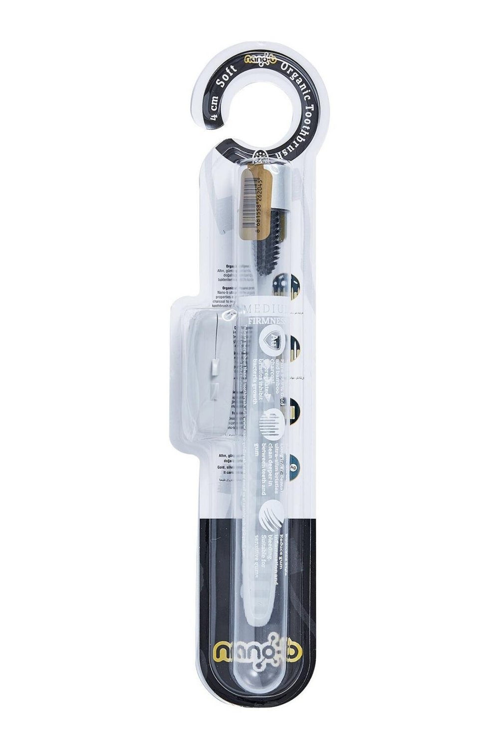 Bambu Kömürü Organik Diş Fırçası 4 Cm