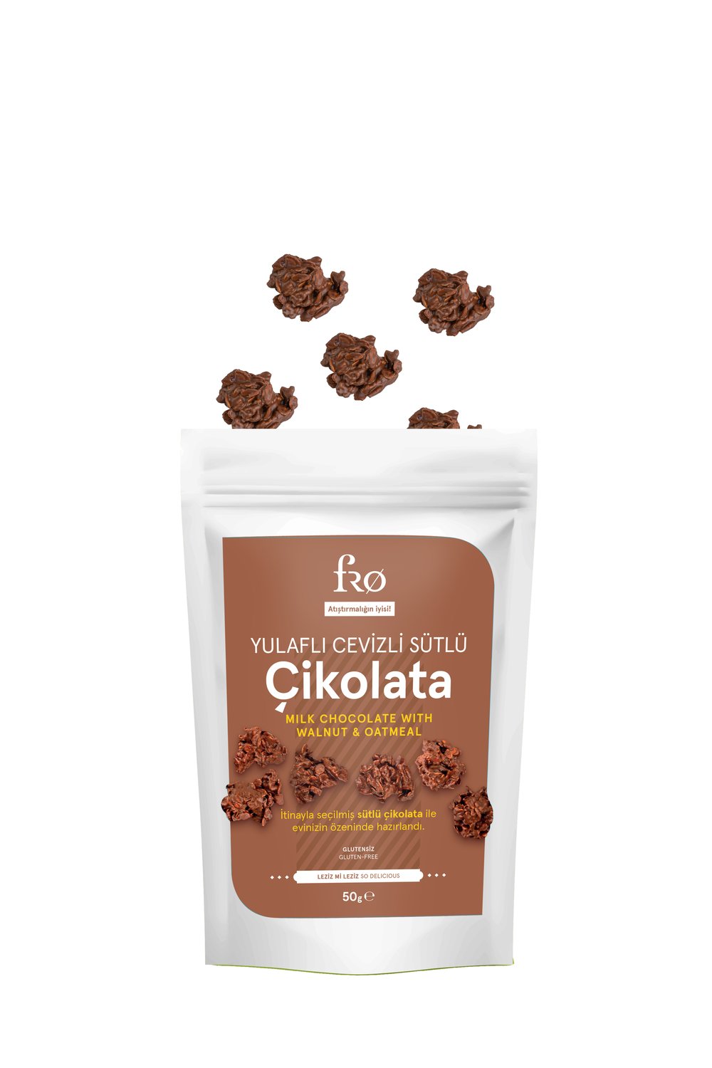 Fro Yulaflı Cevizli Sütlü Çikolata 50 G