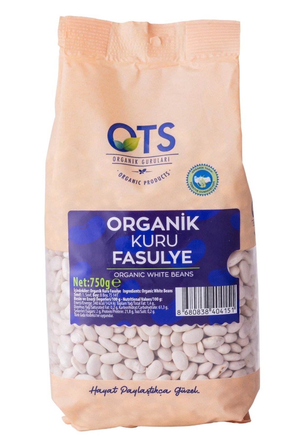 Organik Kuru Fasulye 750 G