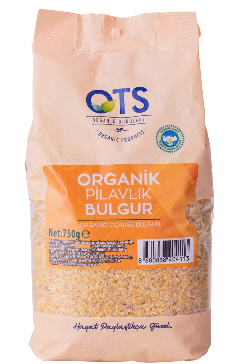 Organik Pilavlık Bulgur 750 G