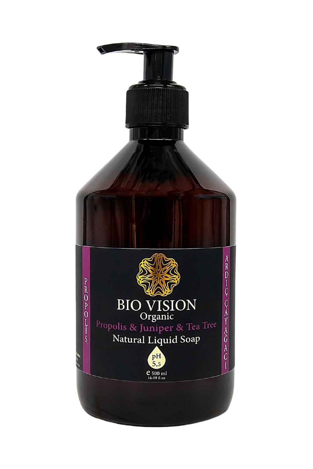 Organik Propolis, Ardıç ve Çay Ağacı Sıvı El Sabunu 500 ml