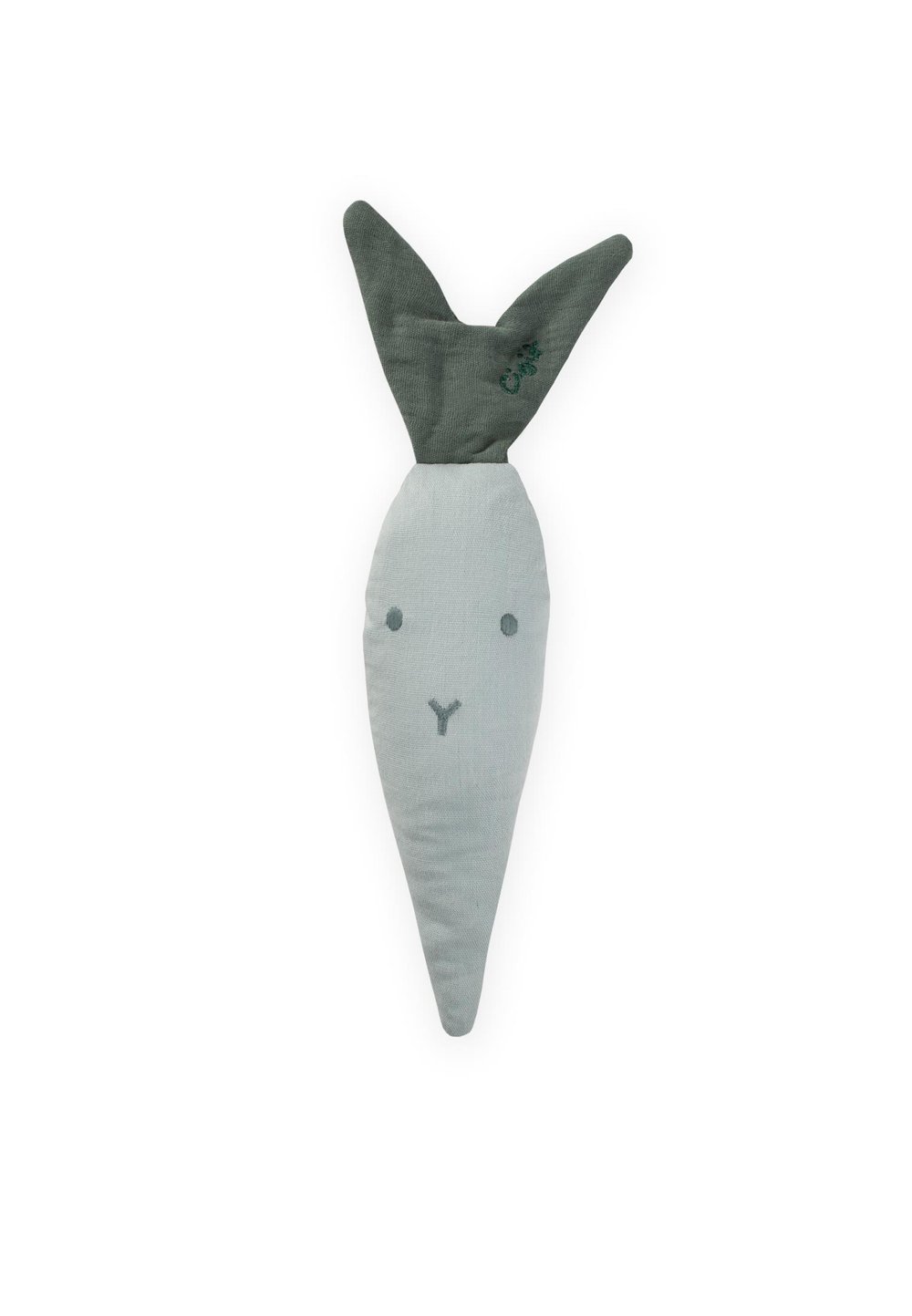 Müslin Çıngıraklı Havuc Oyuncak MİNT YEŞİLİ