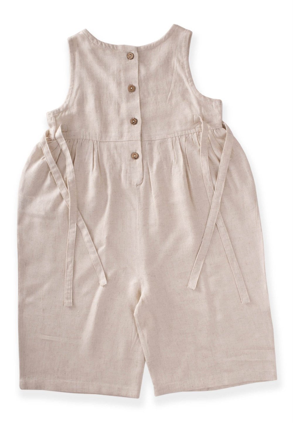 Kolsuz Bağcıklı Tulum 2-6 Yaş NATUREL 