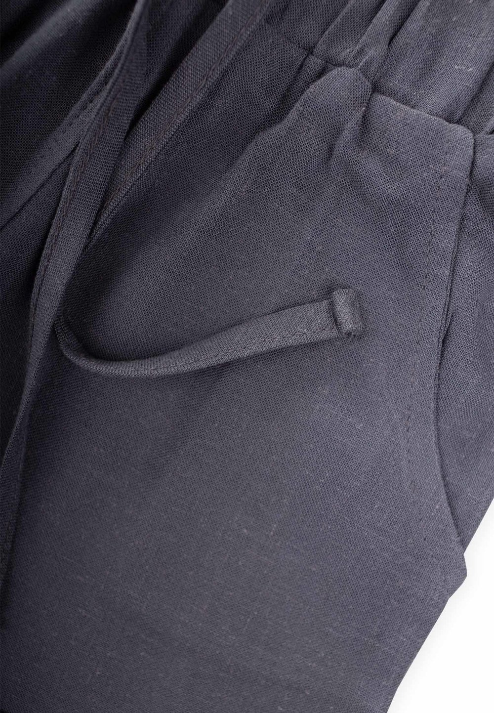 Sarh Keten Şort 2-9 Yaş Antrasit