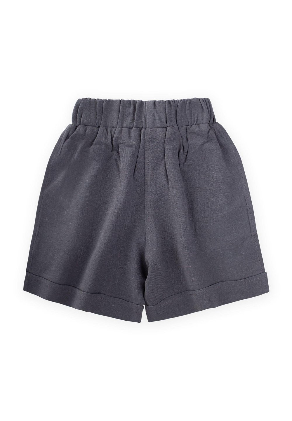 Sarh Keten Şort 2-9 Yaş Antrasit