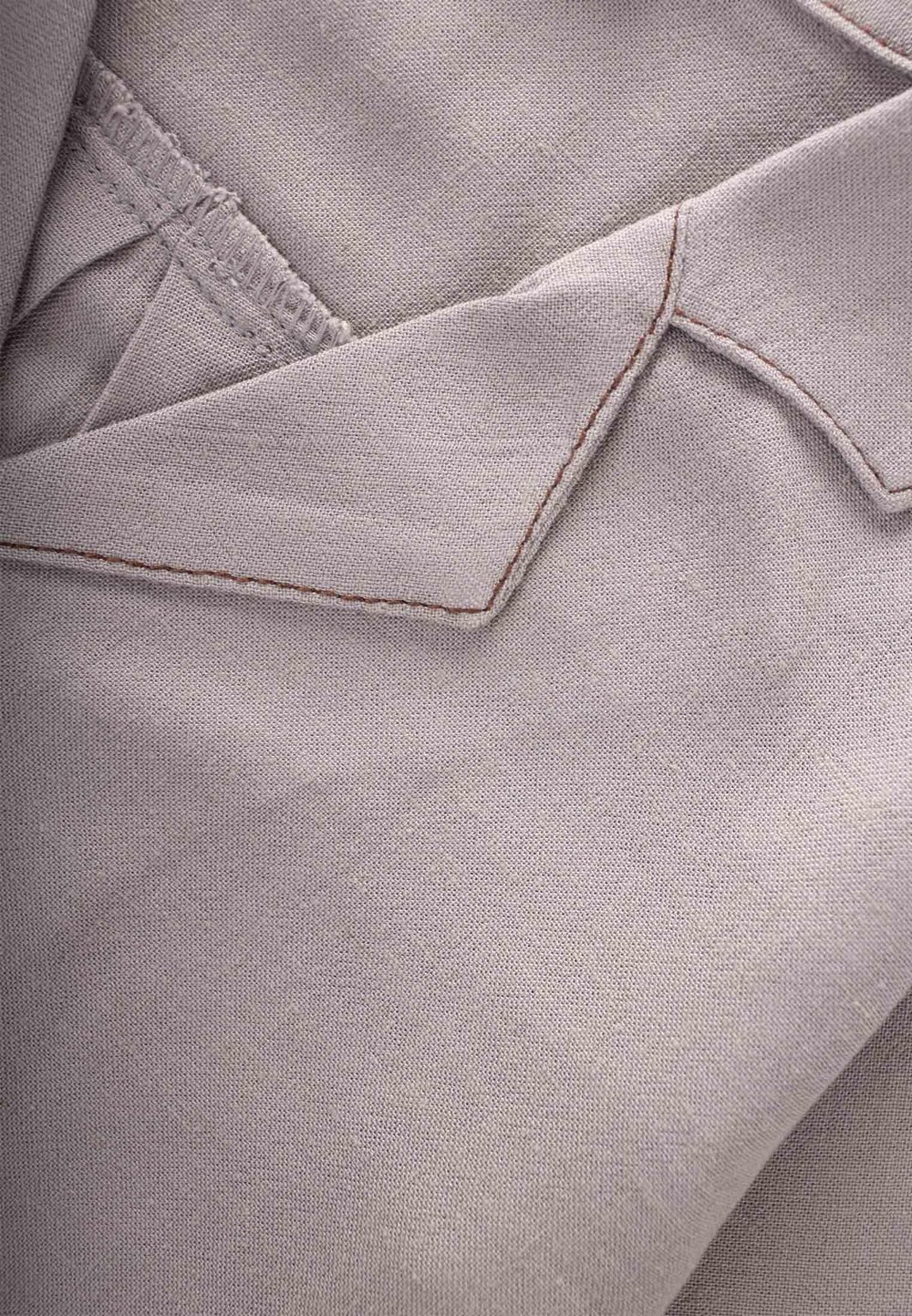 Keten Kalın Taba Dikişli Ceket 2-7 Yaş A Gri