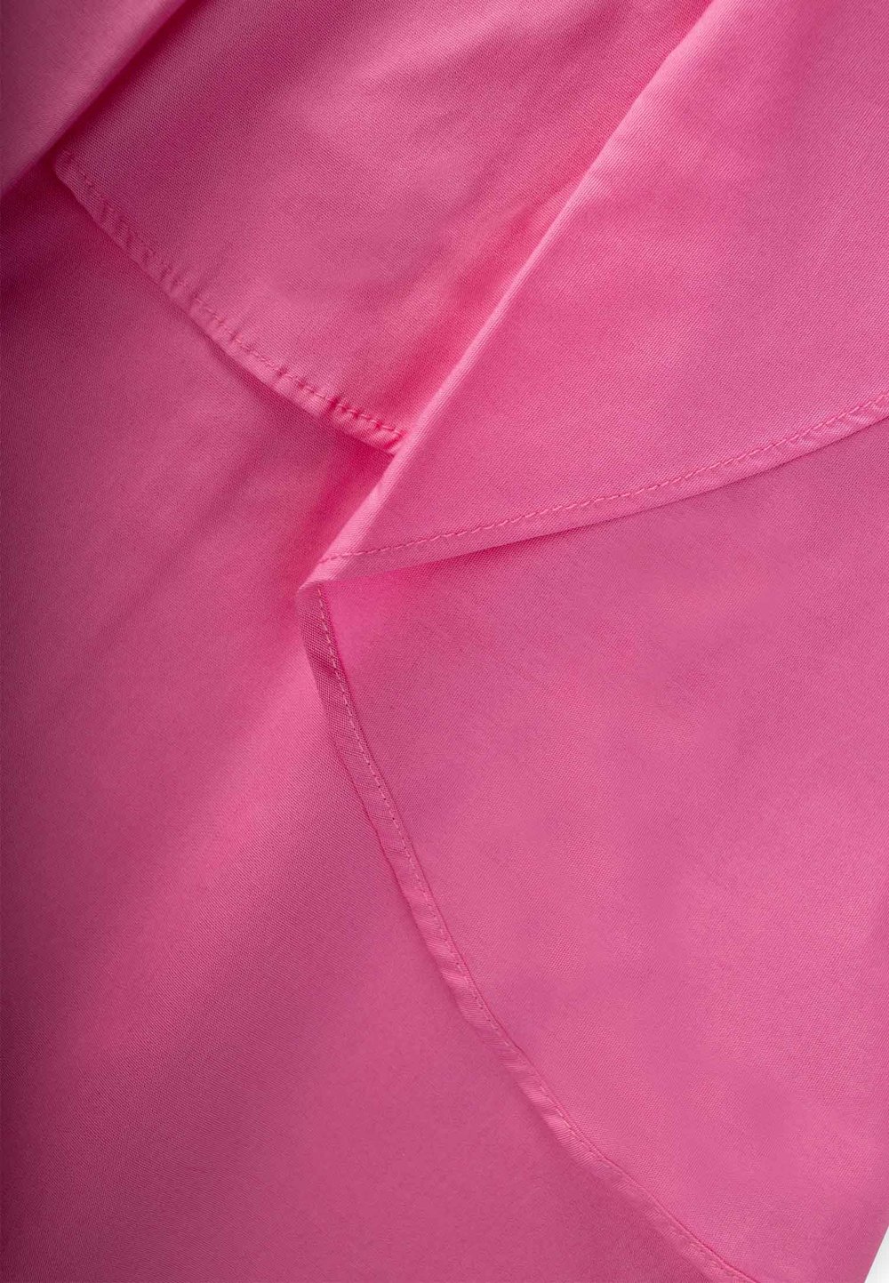 Volanlı Poplin Elbise 2-7 Yaş PEMBE