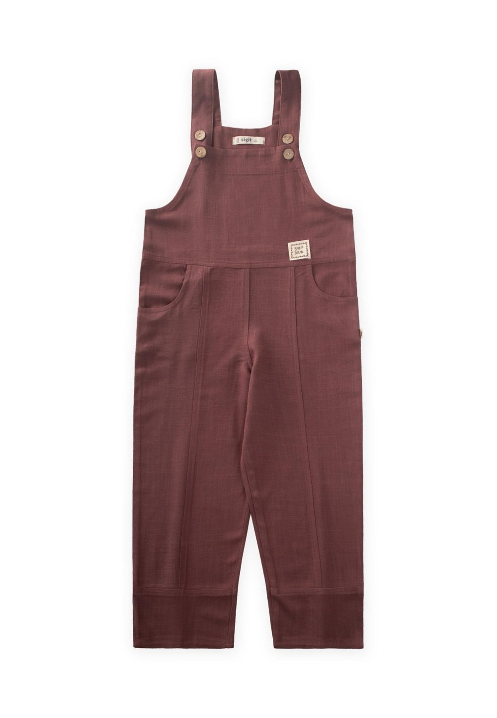 Bol Paça Keten Salopet 2-7 Yaş MÜRDÜM