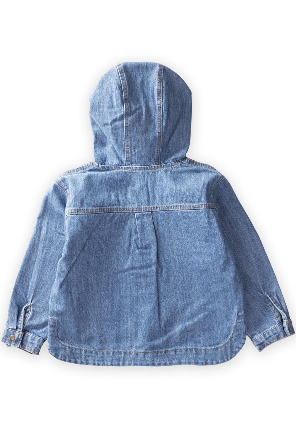 Kapşonlu Kot Ceket 2-7 Yaş MAVİ