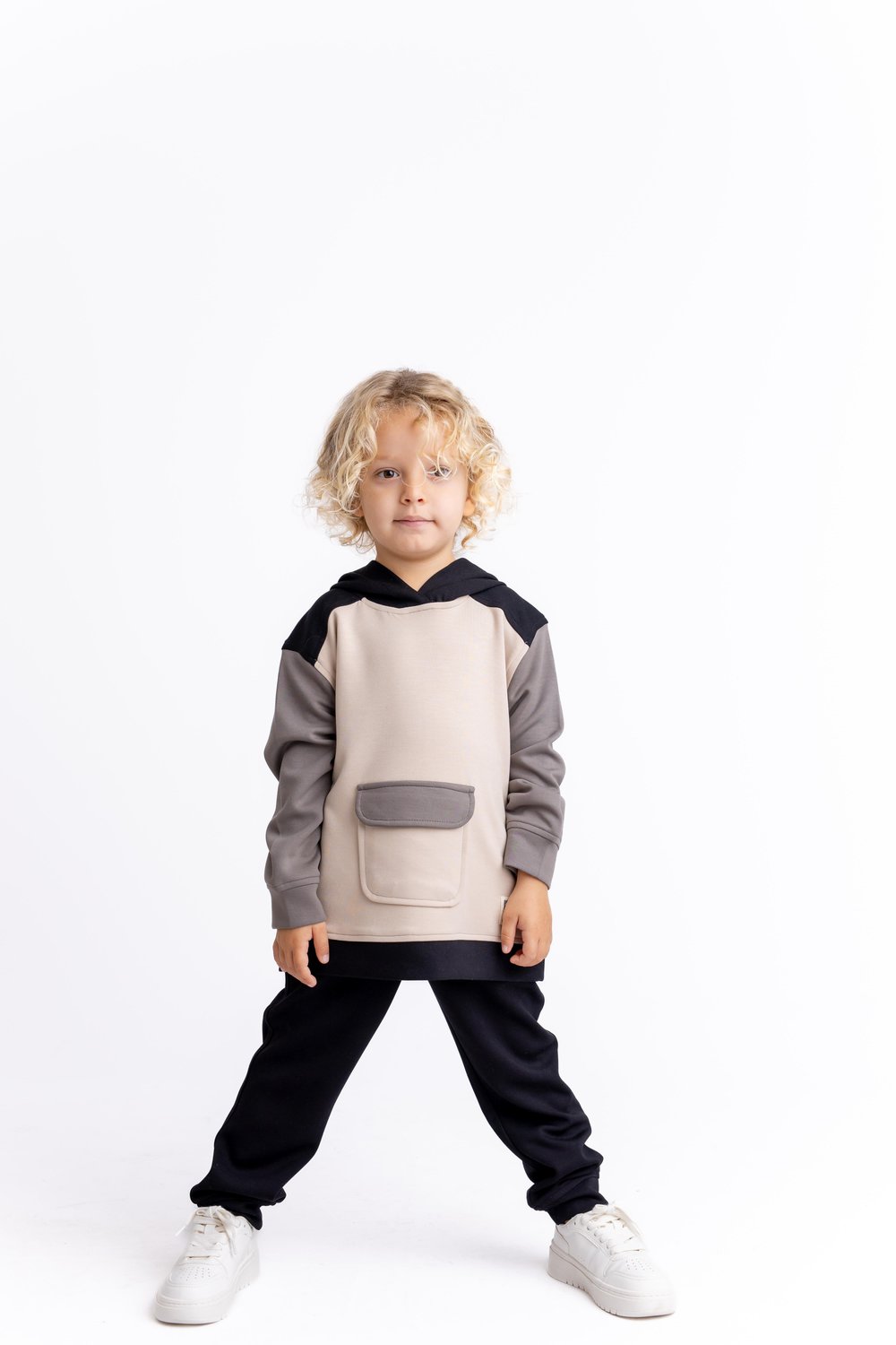 Üç Renkli Model Takım 2-7 Yaş SİYAH