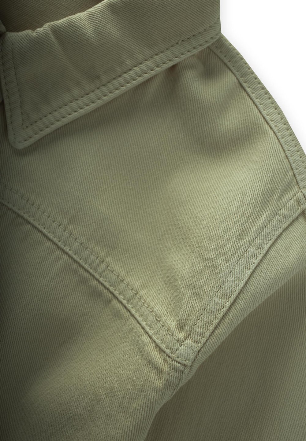 Tek Cepli Gabardin Gömlek 2-7 Yaş HAKİ YEŞİL