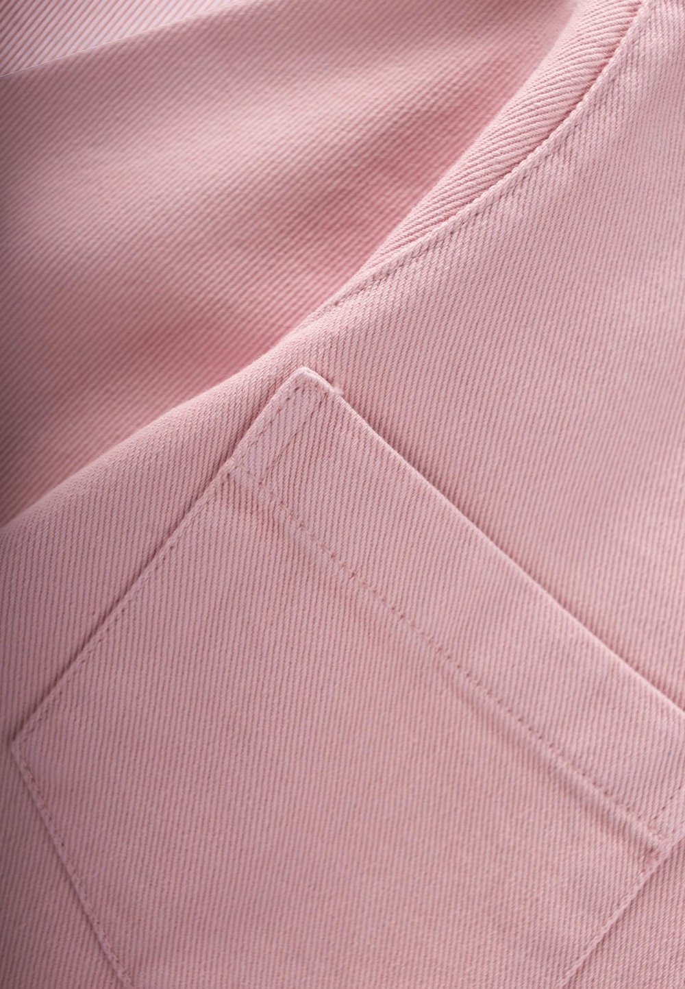 Büyük Çift Cepli Gabardin Ceket 2-7 Yaş Pembe