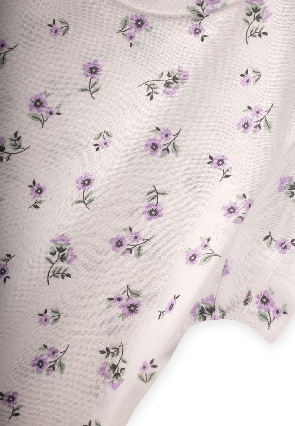 Desenli Pijama Takım 1-7 Yaş LİLA ÇİÇEK DESEN