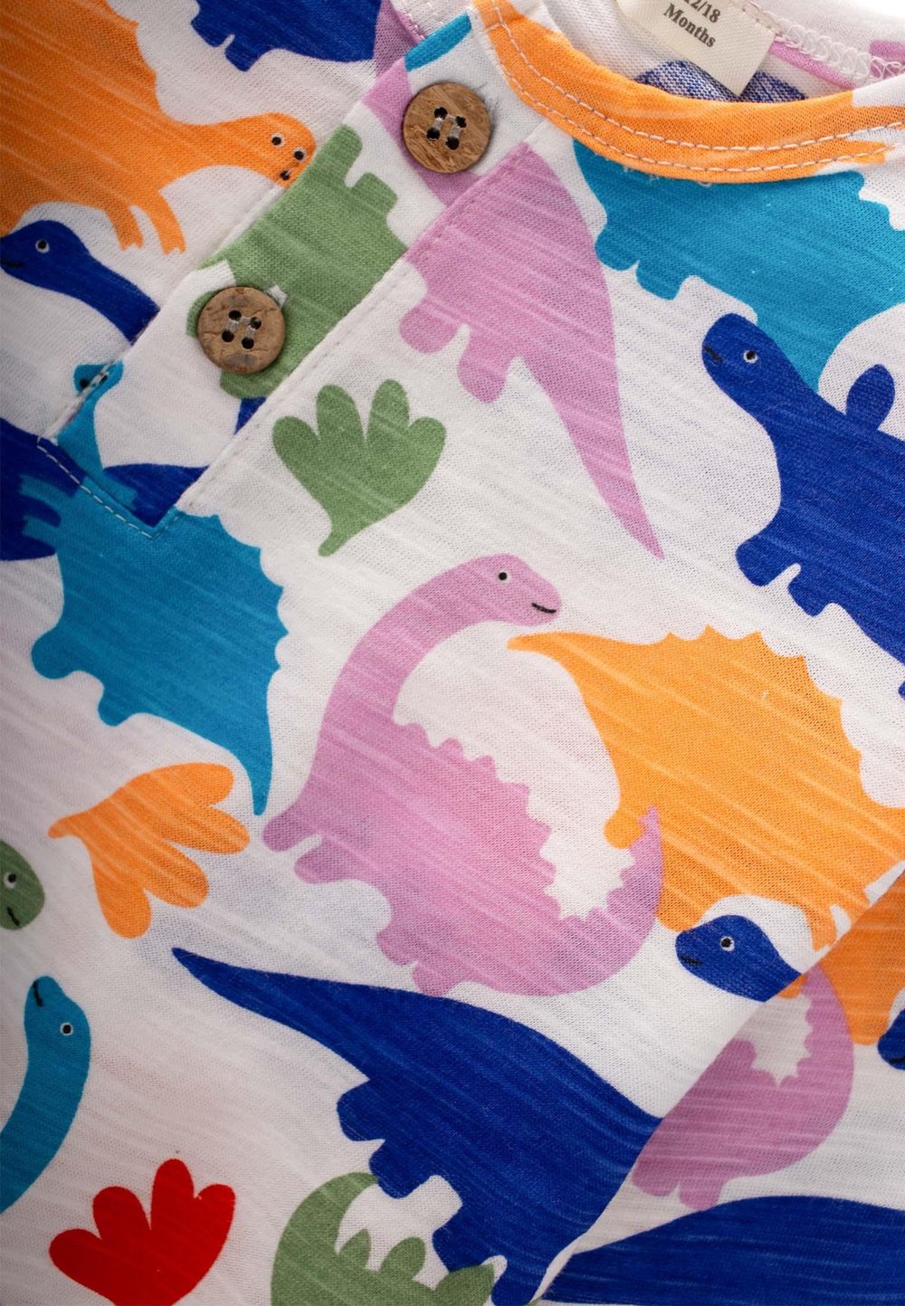 Desenli Pijama Takım 1-7 Yaş Dinazor Desen