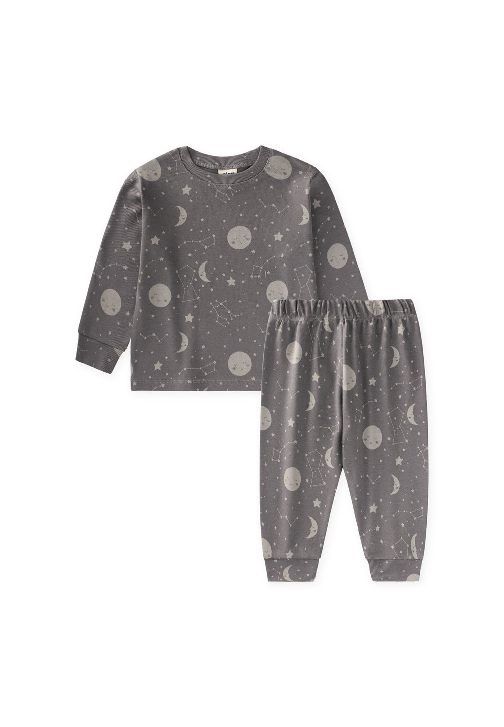 Desenli Pijama Takımı 1-6 Yaş GRİ