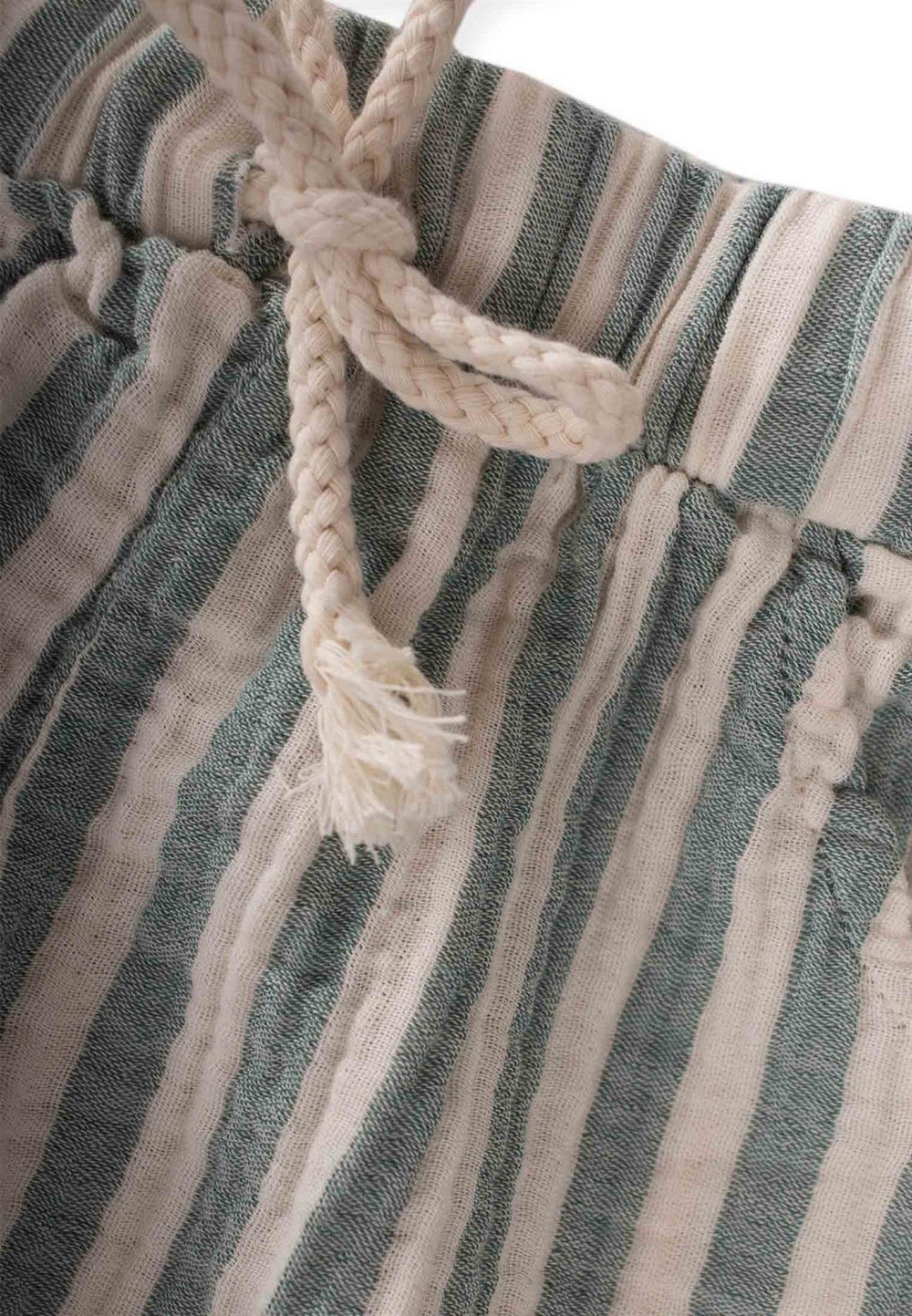 Müslin Pantolon 1-7 Yaş YEŞİL ÇİZGİLİ 