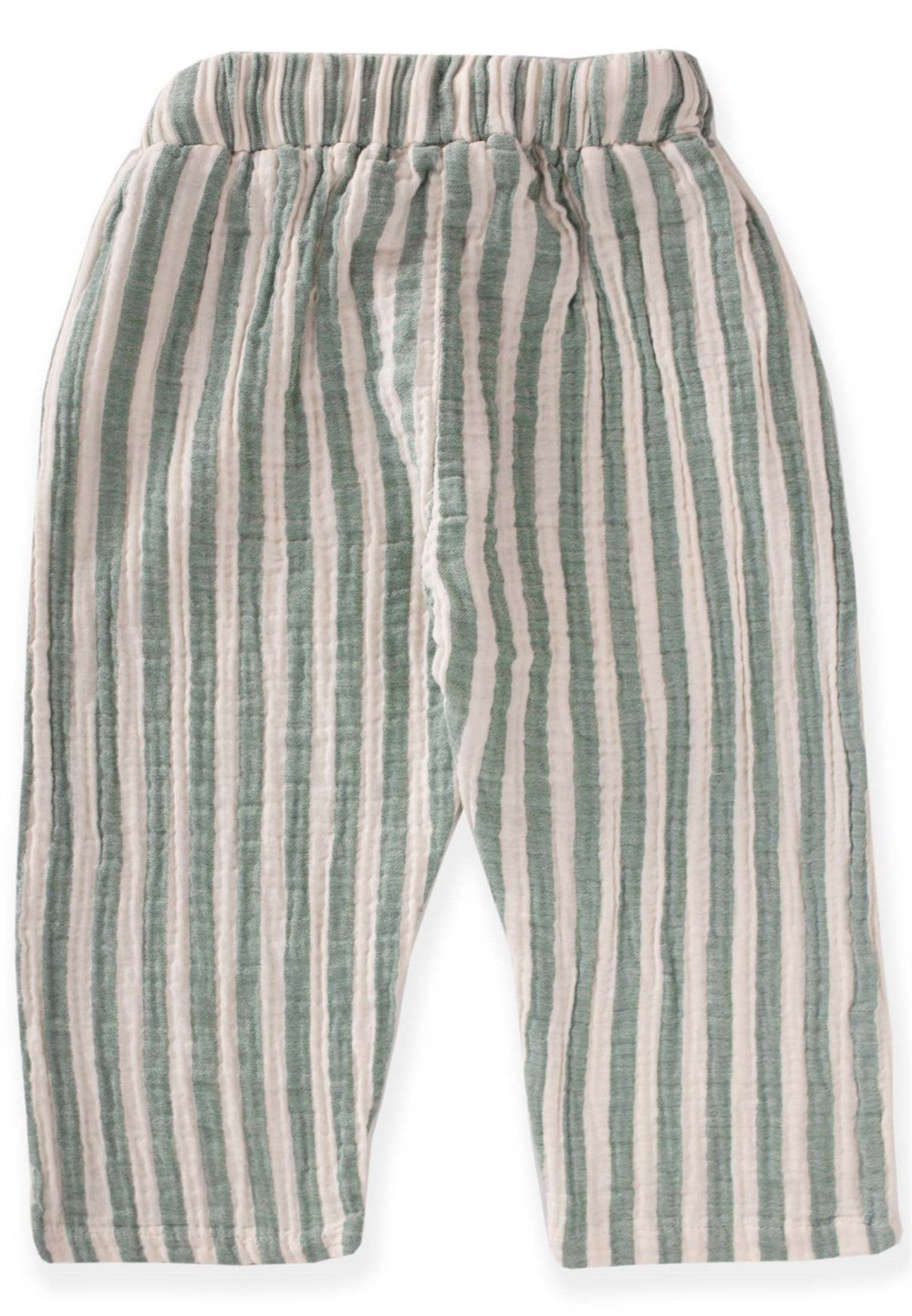 Müslin Pantolon 1-7 Yaş YEŞİL ÇİZGİLİ 