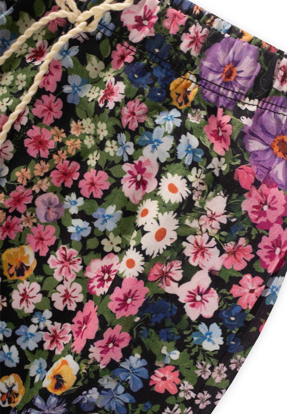 Desenli Bilek Boy Şalvar 3-9 Yaş Çiçek Desenli