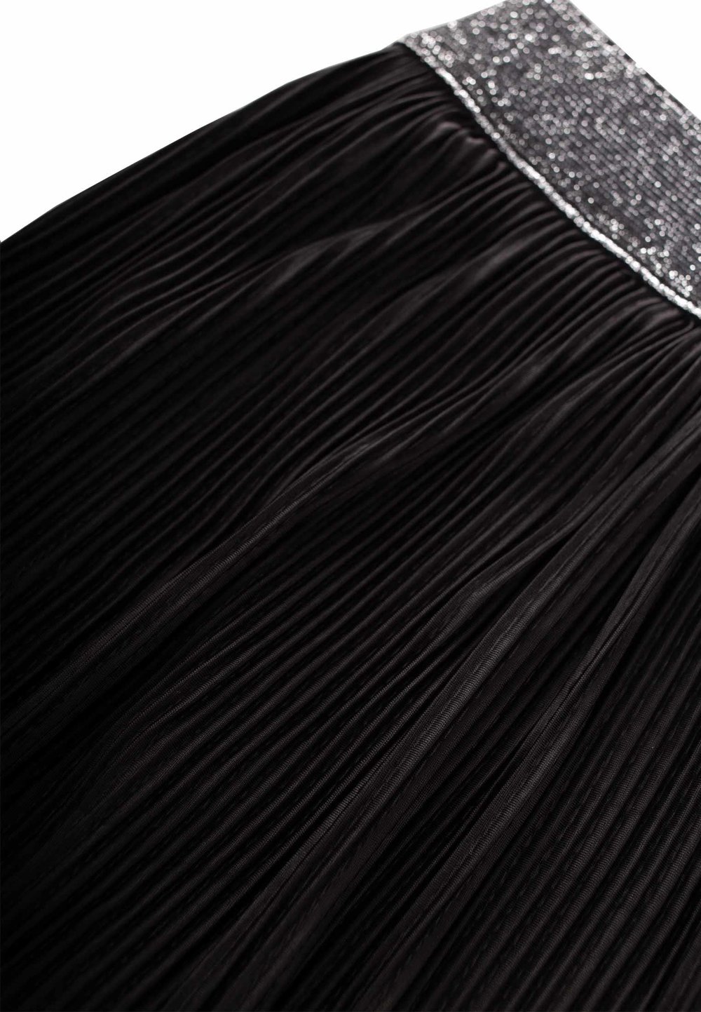 Piliseli Sim Lastik Detaylı Etek 2-7 Yaş Siyah