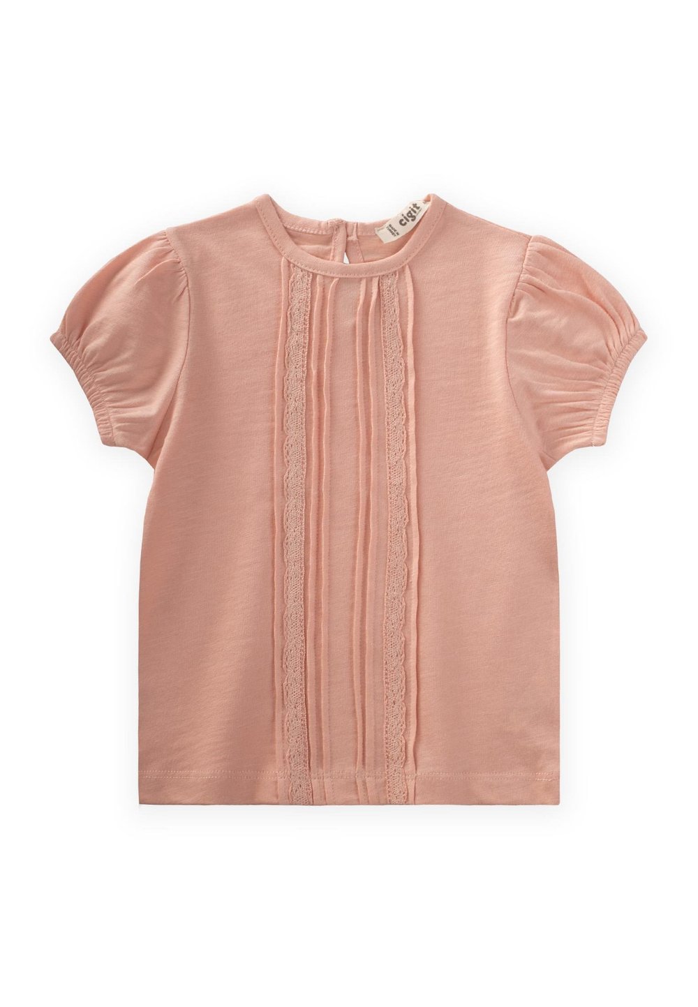 Dantel Şeritli Bluz 1-5 Yaş Yavruağzı